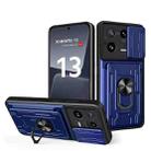 For Xiaomi 13 Pro Sliding Camshield TPU+PC Phone Case with Card Slot(Sapphire Blue) - 1