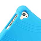 For iPad 6 (9.7 Universal) Tablet PC Silicone Protective Case with Invisible Bracket(Sky Blue) - 5