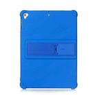 For iPad 6 (9.7 Universal) Tablet PC Silicone Protective Case with Invisible Bracket(Dark Blue) - 3