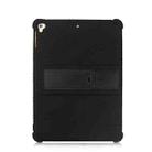 For iPad 6 (9.7 Universal) Tablet PC Silicone Protective Case with Invisible Bracket(Black) - 3