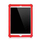 For iPad 6 (9.7 Universal) Tablet PC Silicone Protective Case with Invisible Bracket(Red) - 2