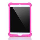 For iPad mini 5 / 4 Tablet PC Silicone Protective Case with Invisible Bracket(Rose Red) - 2