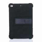 For iPad mini 5 / 4 Tablet PC Silicone Protective Case with Invisible Bracket(Black) - 3