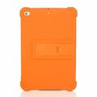 For iPad mini 5 / 4 Tablet PC Silicone Protective Case with Invisible Bracket(Orange) - 3