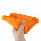 For iPad mini 5 / 4 Tablet PC Silicone Protective Case with Invisible Bracket(Orange) - 8