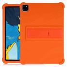 For iPad Pro 11 inch （2018） Tablet PC Silicone Protective Case with Invisible Bracket(Orange) - 1