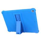 For iPad 10.2 / 10.5 Tablet PC Silicone Protective Case with Invisible Bracket(Green) - 4