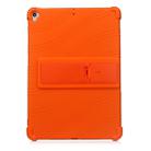 For iPad 10.2 / 10.5 Tablet PC Silicone Protective Case with Invisible Bracket(Orange) - 3