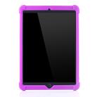 For iPad 10.2 / 10.5 Tablet PC Silicone Protective Case with Invisible Bracket(Purple) - 2