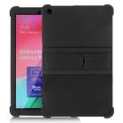 For Galaxy Tab A 10.1 (2019) T510 Tablet PC Silicone Protective Case with Invisible Bracket(Black) - 1