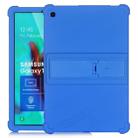 For Galaxy Tab S5e T720 Tablet PC Silicone Protective Case with Invisible Bracket(Dark Blue) - 1