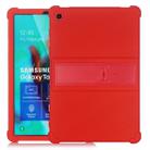 For Galaxy Tab S5e T720 Tablet PC Silicone Protective Case with Invisible Bracket(Red) - 1