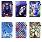 For Samsung Galaxy Tab S7 / S8 Colored Drawing Stitching Elastic Band Leather Smart Tablet Case(Cute Rabbit) - 8