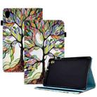 For Lenovo Tab M10 HD 2nd Gen Colored Drawing Stitching Elastic Band Leather Smart Tablet Case(Life Tree) - 1