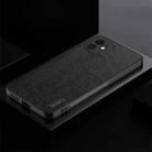 For iPhone 12 TPU + PC + PU Tree Texture Shockproof Full Coverage Protective Phone Case(Black) - 1