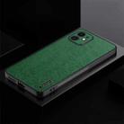 For iPhone 11 TPU + PC + PU Tree Texture Shockproof Full Coverage Protective Phone Case(Green) - 1
