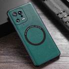 For Xiaomi 13 Cloth Texture PU MagSafe Magnetic Phone Case(Green) - 1