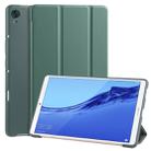 For Huawei MediaPad M6 8.4 inch 3-folding Horizontal Flip PU Leather + Shockproof Honeycomb TPU Case with Holder(Pine Green) - 1