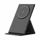 ROCK RWC-0886 W50 Leather Magnetic Wireless Charger Stand(Black) - 1
