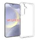 For Samsung Galaxy S24 FE 5G Waterproof Texture TPU Phone Case(Transparent) - 1