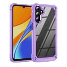 For Samsung Galaxy A15 TPU + PC Lens Protection Phone Case(Purple) - 1
