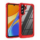For Samsung Galaxy A35 5G TPU + PC Lens Protection Phone Case(Red) - 1