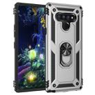 For LG Stylo 6 Shockproof TPU + PC Protective Case with 360 Degree Rotating Holder(Silver) - 1