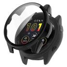 For Garmin Forerunner 265 PC + Tempered Glass Film Integrated Watch Protective Case(Black) - 1