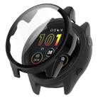 For Garmin Forerunner 265S PC + Tempered Glass Film Integrated Watch Protective Case(Black) - 1