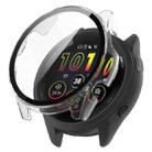 For Garmin Forerunner 265S PC + Tempered Glass Film Integrated Watch Protective Case(Transparent White) - 1