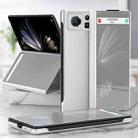 For Xiaomi Mix Fold 2 Electroplated Mirror Leather Phone Case with Holder(Silver) - 1