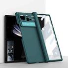 For Xiaomi Mix Fold 2 Macaron Hinge All-inclusive Folding Phone Case with Stand(Dark Green) - 1