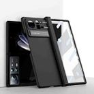 For Xiaomi Mix Fold 2 Macaron Hinge All-inclusive Folding Phone Case with Stand(Black) - 1