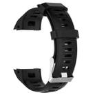 For Garmin Instinct Silicone Watch Band(Black) - 1