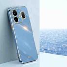 For Realme GT Neo 5 XINLI Straight Edge 6D Electroplate TPU Phone Case(Celestial Blue) - 1