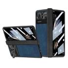 For Xiaomi Mix Fold 2 Napa Texture All-inclusive Phone Case(Blue) - 1