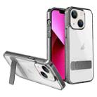 For iPhone 13 High Transparent Holder Phone Case(Black) - 1