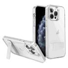 For iPhone 11 Pro Max High Transparent Holder Phone Case(White) - 1