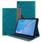 For Huawei MatePad SE Splicing Series Tablet Leather Case(Dark Green) - 1