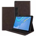 For Huawei MatePad SE Splicing Series Tablet Leather Case(Coffee) - 1