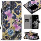 For Galaxy S20 Ultra 3D Painting Horizontal Flip Leather Case with Holder & Card Slot & Lanyard(Pink Butterflies) - 1