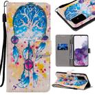 For Galaxy S20+ 3D Painting Horizontal Flip Leather Case with Holder & Card Slot & Lanyard(Girl Under The Tree) - 1