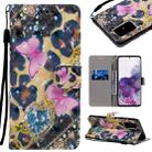 For Galaxy S20+ 3D Painting Horizontal Flip Leather Case with Holder & Card Slot & Lanyard(Pink Butterflies) - 1