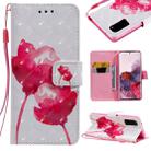 For Galaxy S20 3D Painting Horizontal Flip Leather Case with Holder & Card Slot & Lanyard(Red Rose) - 1