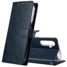 For Samsung Galaxy A54 5G GOOSPERY BLUE MOON Crazy Horse Texture Leather Phone Case(Dark Blue) - 1