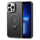 For iPhone 13 Pro Skin Feel MagSafe Magnetic Holder Phone Case(Black) - 1