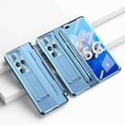 For Huawei Mate X2 Integrated Folding Hinge Phone Case with Stylus(Blue) - 1