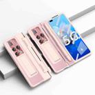 For Huawei Mate X2 Integrated Full Coverage Hinge Phone Case with Stylus(Pink) - 1