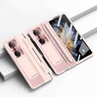 For Honor Magic Vs Integrated Full Coverage Hinge Phone Case with Stylus(Pink) - 1