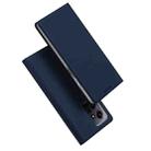 For Xiaomi Redmi Note 12 4G Global DUX DUCIS Skin Pro Series Leather Phone Case(Blue) - 1